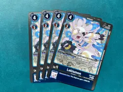 Lekismon EX5-017 Playset Animal Colosseum Digimon Card Game x4 - Image 1