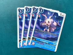 Lunamon EX5-016 Playset Animal Colosseum Digimon Card Game x4 - Image 1