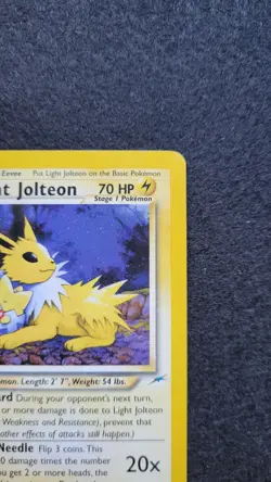 Light Jolteon 48/105 Neo Destiny Regular Pokemon Card - Image 4