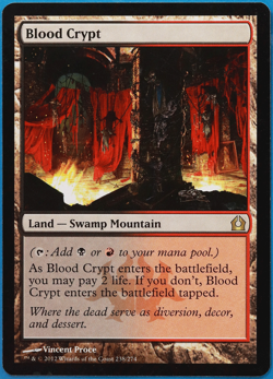 Blood Crypt Return to Ravnica PLD Land Rare MAGIC MTG CARD (ID# 500840) ABUGames - Image 1