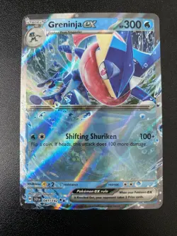 Greninja EX 041/142 Double Rare Holo Stellar Crown Pokemon TCG Card - Image 1