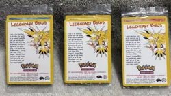 X3 Sealed Pokemon Moltres Articuno Zapdos Legendary Birds Movie Promo - Image 1