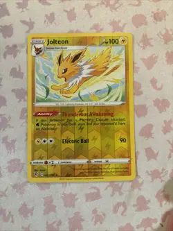🚀Pokemon TCG Jolteon 047/185 Vivid Voltage Reverse Holo Rare Card MINT - Image 1