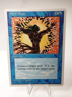 MTG - 4th Edition - Spell Blast - Common - Lightly Played - Image 1