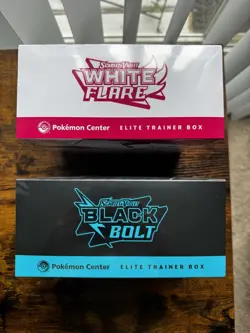 Black Bolt and White Flare Pokemon Center PC Elite Trainer Box ETB NO DENTS/RIPS - Image 5