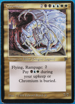 Chromium Legends PLD White Blue Black Rare MAGIC MTG CARD (ID# 500852) ABUGames - Image 1