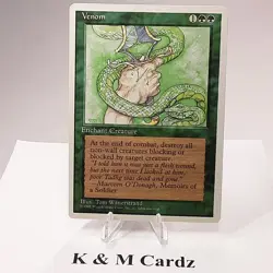 MTG - 4th Edition - Venom - Common - Lightly Played - Image 1