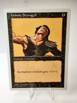 MTG - 4th Edition - Unholy Strength - Common - Lightly Played - Image 1