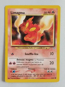 Carte pokemon FRANCAIS Limagma (NR 53) Neo Revelation [PLAYED] 19.07.2025A - Image 1