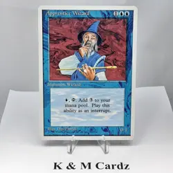 MTG - 4th Edition - Apprentice Wizard - Common - Near Mint - Image 1