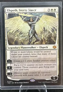 Elspeth, Storm Slayer TDM Tarkir Dragonstorm MTG 11 MYTHIC NM - Image 1