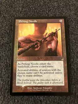 Magic The Gathering MTG - Pithing Needle (Retro Frame) Foil - RVR - Image 1