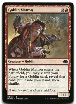 MTG Goblin Matron FOIL C Dominaria Remastered 123 LP - Image 1