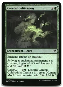MTG Careful Cultivation FOIL C Kamigawa: Neon Dynasty 178 LP - Image 1