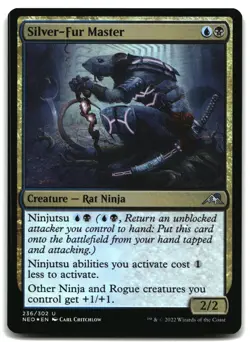 MTG Silver-Fur Master FOIL U Kamigawa: Neon Dynasty 236 LP - Image 1