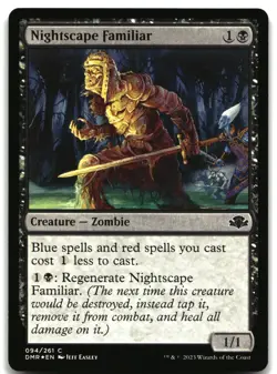 MTG Nightscape Familiar FOIL C Dominaria Remastered 94 LP - Image 1