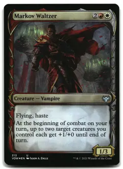 MTG Markov Waltzer (Showcase) FOIL U Innistrad: Crimson Vow 313 LP - Image 1