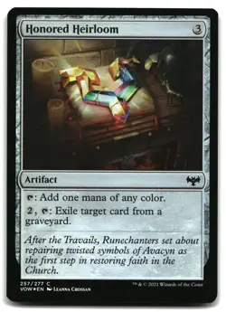 MTG Honored Heirloom FOIL C Innistrad: Crimson Vow 257 LP - Image 1