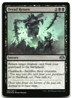 MTG Dread Return FOIL U Dominaria Remastered 80 LP - Image 1