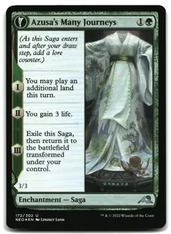 MTG Azusa's Many Journeys FOIL U Kamigawa: Neon Dynasty 172 LP - Image 1