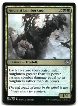 MTG Ancient Lumberknot FOIL U Innistrad: Crimson Vow 230 LP - Image 1