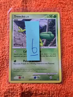 2008 Pokemon Diamond and Pearl Stormfront #79 Treecko, C, NF/H, cd6 - Image 3