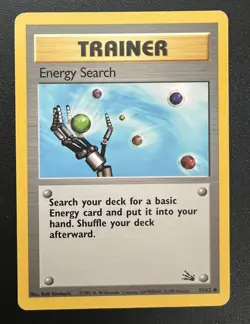Pokemon TCG Energy Search Fossil 59/62 Unlimited Common Card WOTC NM Fast Ship! - Image 1