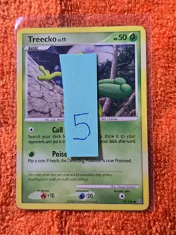 2008 Pokemon Diamond and Pearl Stormfront #79 Treecko, C, NF/H, cd5 - Image 3