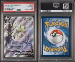 Celebi v 245/264 Alt Art Ultra Rare Fusion Strike 2021 Pokemon PSA 10 Gem Mint - Image 1