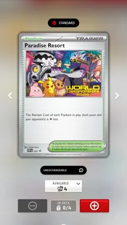2025 Pokemon World Championship Paradise Resort SVP 225 Promo PTCGL Code Anaheim - Image 2
