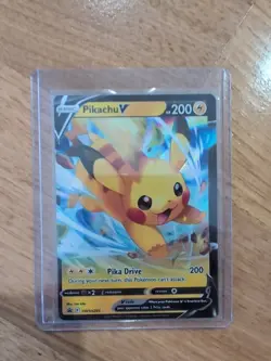Pokemon TCG Cards Pikachu V SWSH285 Black Star Promo Holo - Image 1