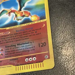 CHARIZARD REVERSE HOLO FOIL 40/165 EXPEDITION E-READER POKEMON ENGLISH mp - Image 2