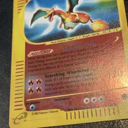 CHARIZARD REVERSE HOLO FOIL 40/165 EXPEDITION E-READER POKEMON ENGLISH mp - Image 3