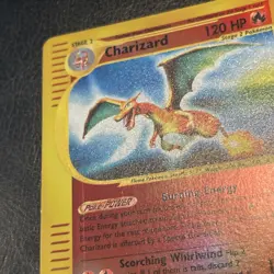 CHARIZARD REVERSE HOLO FOIL 40/165 EXPEDITION E-READER POKEMON ENGLISH mp - Image 4