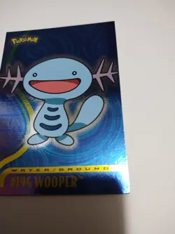 Mint/Nm Topps Pokemon Johto Series 1 Silver Foil Holo Wooper #194 Water Rare - Image 2