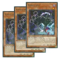 Yugioh - Kinka-byo x 3 - 1st Edition Rare NM - Plus Free Holo - Image 1