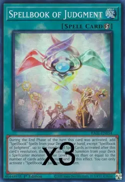 3X Yugioh Spellbook of Judgment RA01-EN054 Secret Rare 1st Edition NM - Image 1