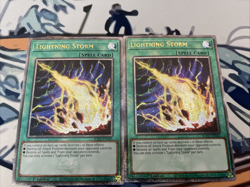 Yugioh Lightning Storm x2 Quarter Secret Rare RA01-EN061 Near Mint - Image 1
