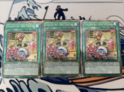 Yugioh Called By The Grave ALT Art x3 Quarter Secret Rare RA04-EN092 Near Mint - Image 1