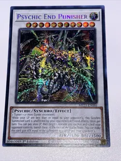 Yugioh Psychic End Punisher Prismatic Secret MP23-EN086 1st NM - Image 1