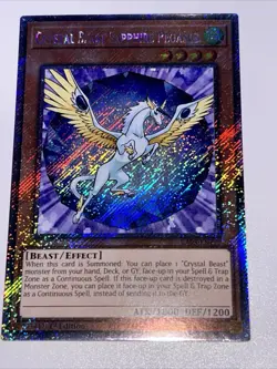 Crystal Beast Sapphire Pegasus Platinum Secret Rare RA03-EN179 Yugioh - Image 1