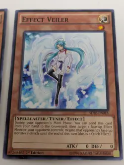 2x SDSE-EN018 x3 Effect Veiler Common Excellent Condition Yugioh - Image 5