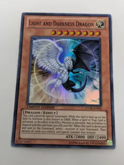 Yugioh Light and Darkness Dragon - STOR-ENSE1 Limited Edition Super Rare VLP-LP! - Image 1