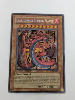 Yugioh - Uria, Lord of Searing Flames - CT03-EN005 - Secret Rare - Limited -LP - Image 1