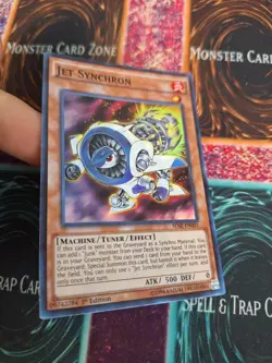 Yugioh Jet Synchron SDSE-EN001 Super Rare 1st Edition Near Mint - Image 2