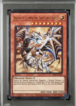 PSA 10 Dragon of Illumination Sanctuary's Shield 2025-EN004 English Yugioh TGC - Image 2