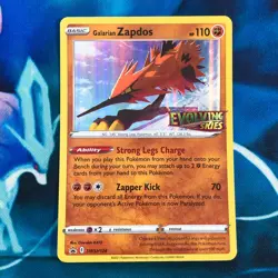 Galarian Zapdos - SWSH124 - Prerelease Black Star Promo Rare - Pokemon Card - NM - Image 1