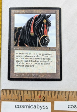 Ebony Horse Arabian Nights MTG Magic the Gathering CCG card - Image 1