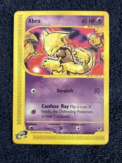 Pokemon Card - Abra - E-Reader - Common (93/165) Expedition Base Set *LP* - Image 1