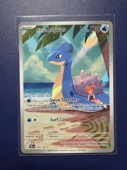 Pokemon TCG Misty's Lapras 194/182 Destined Rivals Illustration Rare Holo Card - Image 1